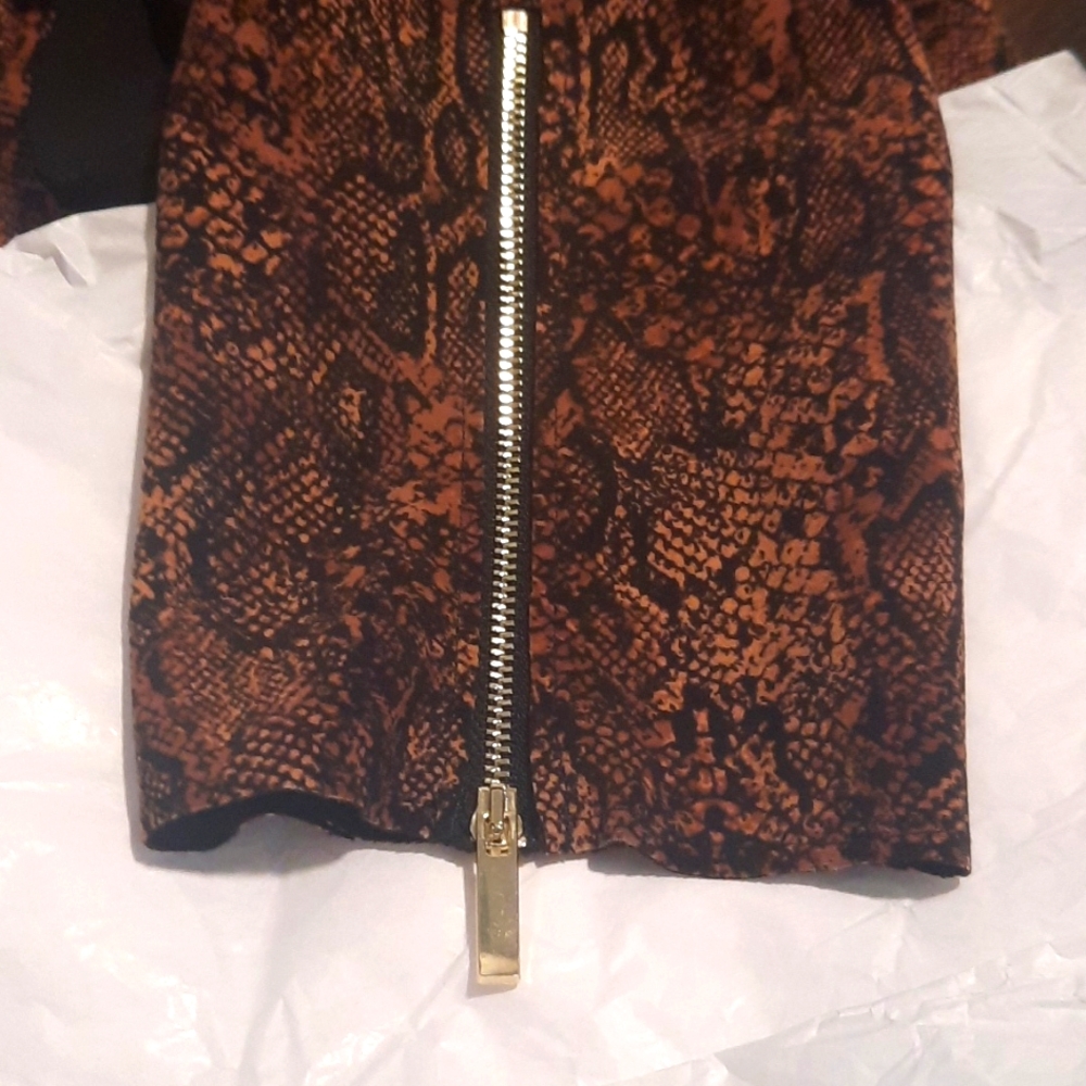 Python Print Moto Jacket  (NWNT) - Picture 12 of 15